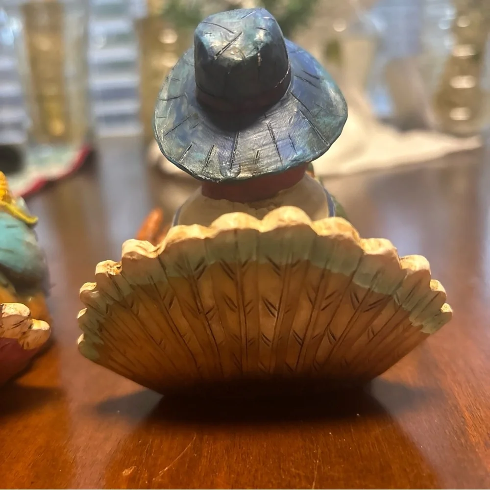 THANKSGIVING/FALL SHELF SITTER TURKEY FIGURINE 4